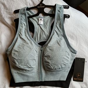 90 degree black and blue sports bra